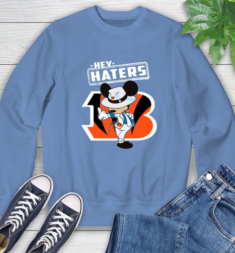 NFL Hey Haters Mickey Football Sports Cincinnati Bengals Sweatshirt 11