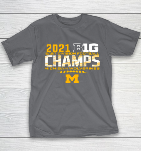 Michigan Big Ten 2021 East Division Champ Champions Youth T-Shirt 6