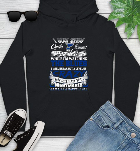 St.Louis Blues NHL Hockey Don't Mess With Me While I'm Watching My Team Youth Hoodie