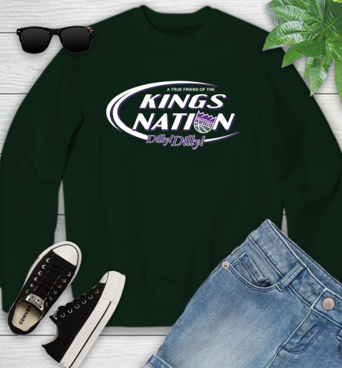 NBA A True Friend Of The Sacramento Kings Dilly Dilly Basketball Sports Youth Sweatshirt 9