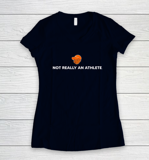 Not Really An Athlete Women's V-Neck T-Shirt 2