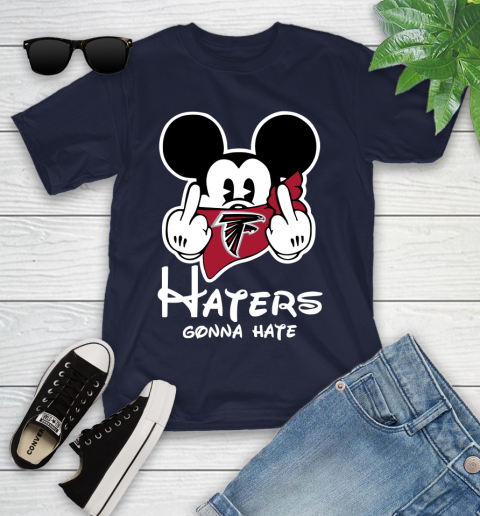 NFL Atlanta Falcons Haters Gonna Hate Mickey Mouse Disney Football T Shirt Youth T-Shirt 2