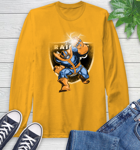 Oakland Raiders NFL Football Thanos Avengers Infinity War Marvel Long Sleeve T-Shirt 2