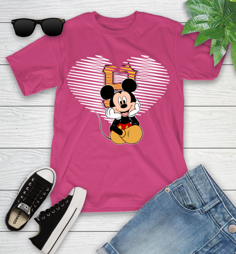 MLB Pittsburgh Pirates The Heart Mickey Mouse Disney Baseball T Shirt_000 Youth T-Shirt 11