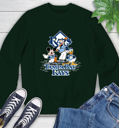 MLB Tampa Bay Rays Mickey Mouse Donald Duck Goofy Baseball T Shirt Sweatshirt 12