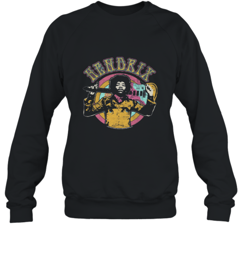 Jimi Hendrix Color Pop Psychedelic Vintage Long Sleeve Tee Sweatshirt