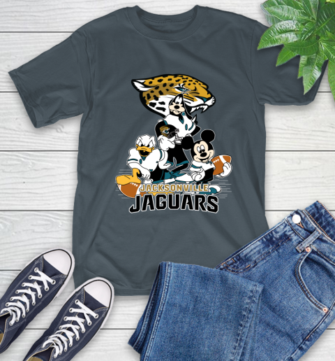 NFL Jacksonville Jaguars Mickey Mouse Donald Duck Goofy Football Shirt T-Shirt 10