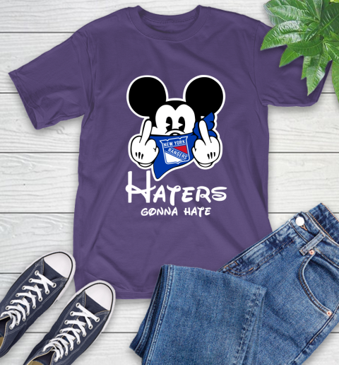 NHL New York Rangers Haters Gonna Hate Mickey Mouse Disney Hockey T Shirt T-Shirt 5