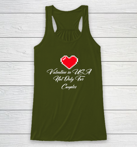 Saint Valentine In USA Not Only For Couples Lovers Racerback Tank 9