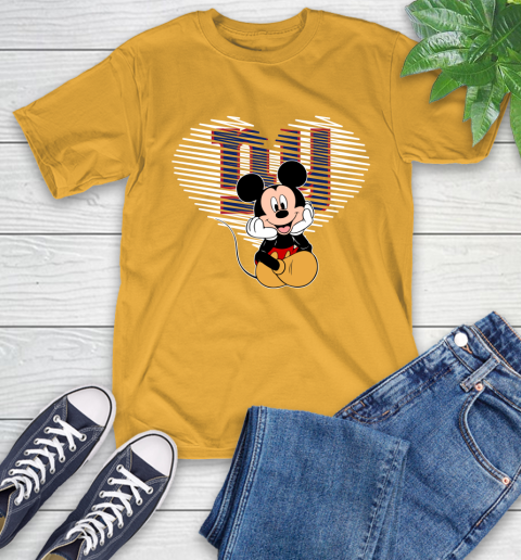 NFL New York Giants The Heart Mickey Mouse Disney Football T Shirt_000 T-Shirt 2