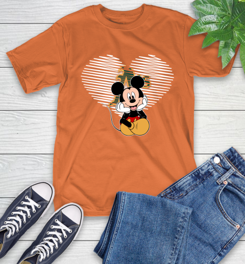 MLB Oakland Athletics The Heart Mickey Mouse Disney Baseball T Shirt_000 T-Shirt 4