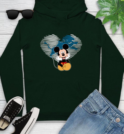 NFL Detroit Lions The Heart Mickey Mouse Disney Football T Shirt_000 Youth Hoodie 14