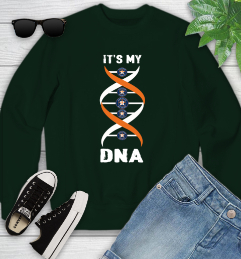 Houston Astros MLB Baseball It's My DNA Sports Youth Sweatshirt 9