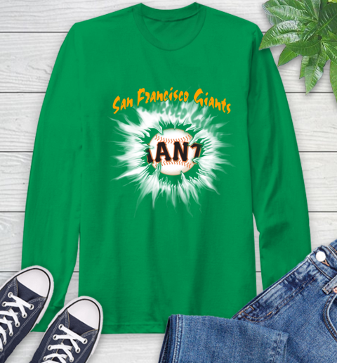 San Francisco Giants MLB Baseball Adoring Fan Rip Sports Long Sleeve T-Shirt 8