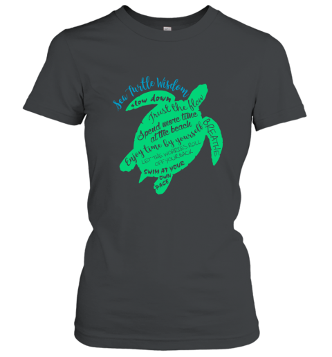 Green Sea Turtle Hawaiian Honu Wisdom T Shirt Women T-Shirt