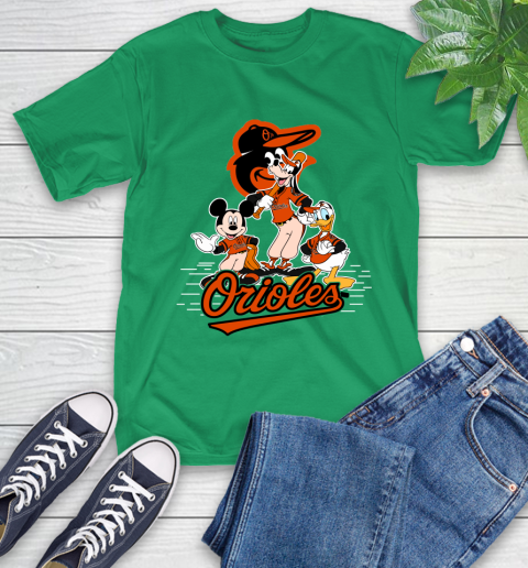 MLB Baltimore Orioles Mickey Mouse Donald Duck Goofy Baseball T Shirt T-Shirt 7