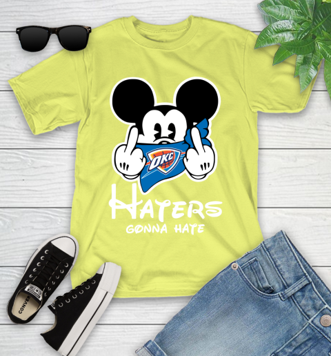 NBA Oklahoma City Thunder Haters Gonna Hate Mickey Mouse Disney Basketball T Shirt Youth T-Shirt 10