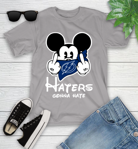 NHL Tampa Bay Lightning Haters Gonna Hate Mickey Mouse Disney Hockey T Shirt Youth T-Shirt 4