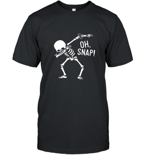 Halloween Oh Snap Dabbing Skeleton Broken Bones T Shirt T-Shirt