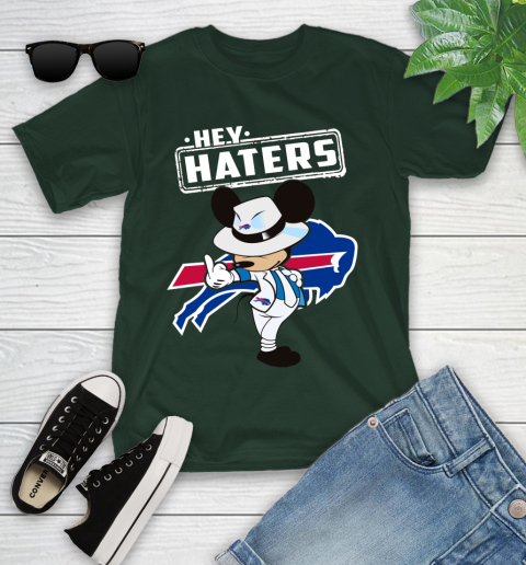 NFL Hey Haters Mickey Football Sports Buffalo Bills Youth T-Shirt 5