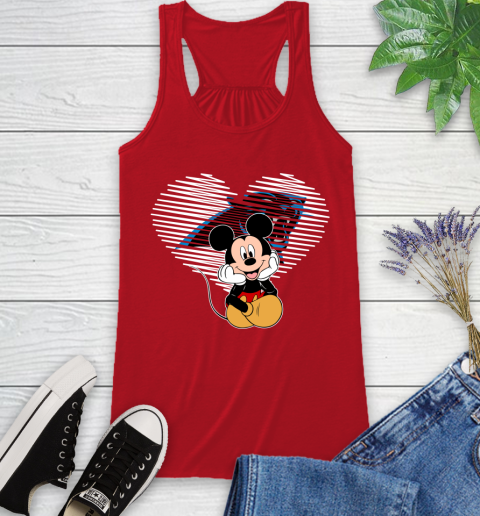 NFL Carolina Panthers The Heart Mickey Mouse Disney Football T Shirt_000 Racerback Tank 5