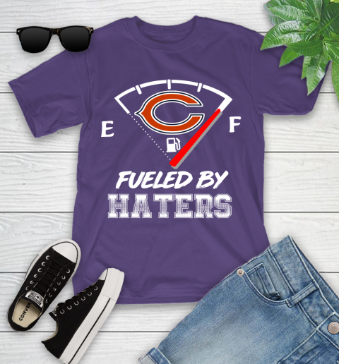 Chicago Bears NFL Football Fueled By Haters Sports Youth T-Shirt 3