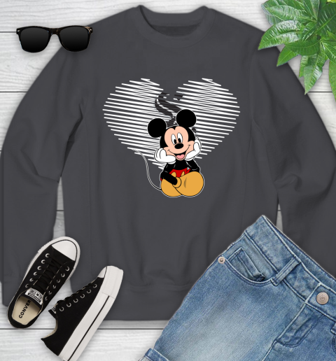 MLB Chicago White Sox The Heart Mickey Mouse Disney Baseball T Shirt_000 Youth Sweatshirt 5