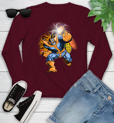 Chicago Blackhawks NHL Hockey Thanos Avengers Infinity War Marvel Youth Long Sleeve 6