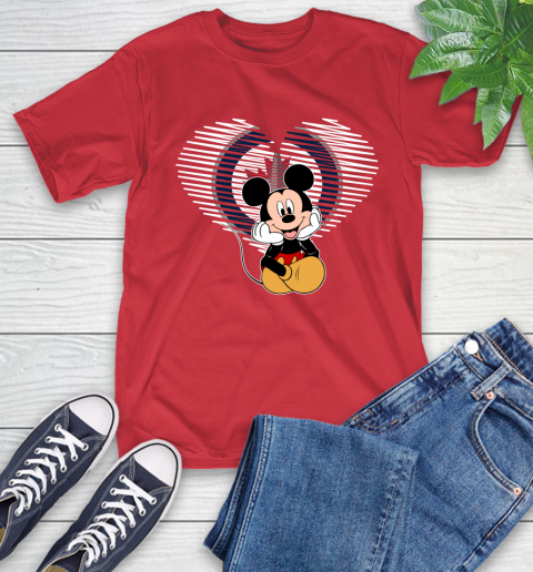 NHL Winnipeg Jets The Heart Mickey Mouse Disney Hockey T-Shirt 11