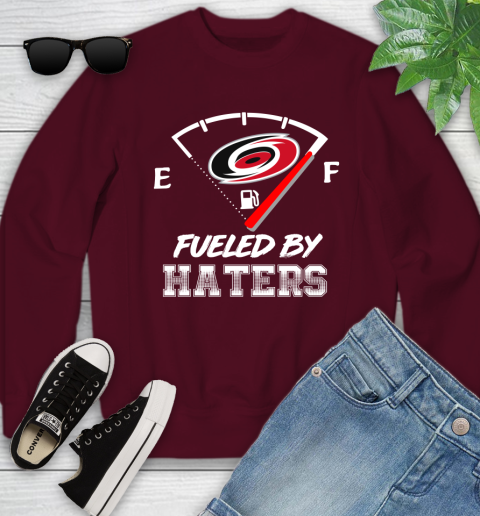 Carolina Hurricanes NHL Hockey Fueled By Haters Sports Youth Sweatshirt 4