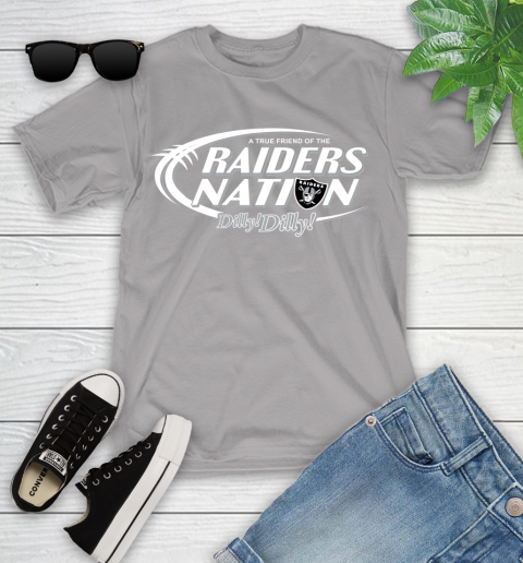 NFL A True Friend Of The Oakland Raiders Dilly Dilly Football Sports Youth T-Shirt 4