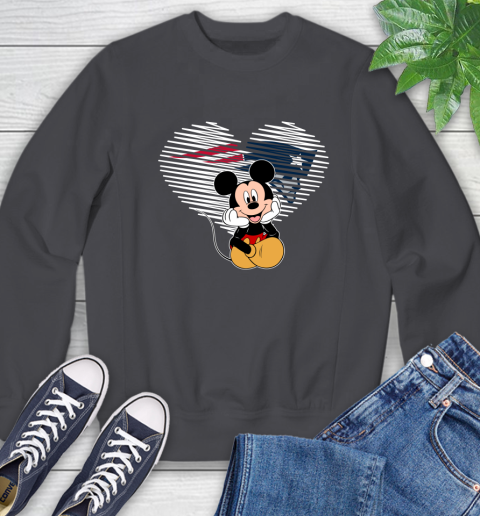 NFL New England Patriots The Heart Mickey Mouse Disney Football T Shirt_000 Sweatshirt 6