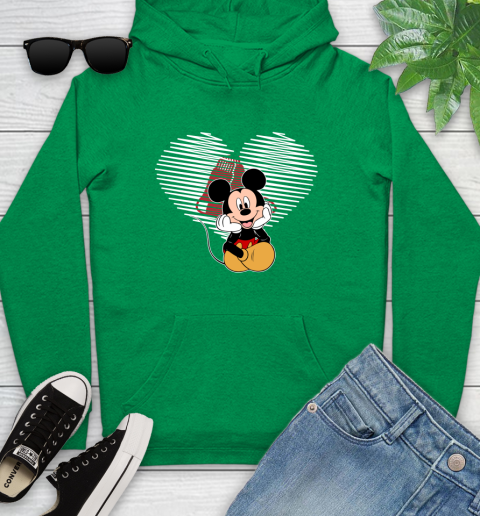 MLB Boston Red Sox The Heart Mickey Mouse Disney Baseball T Shirt_000 Youth Hoodie 9