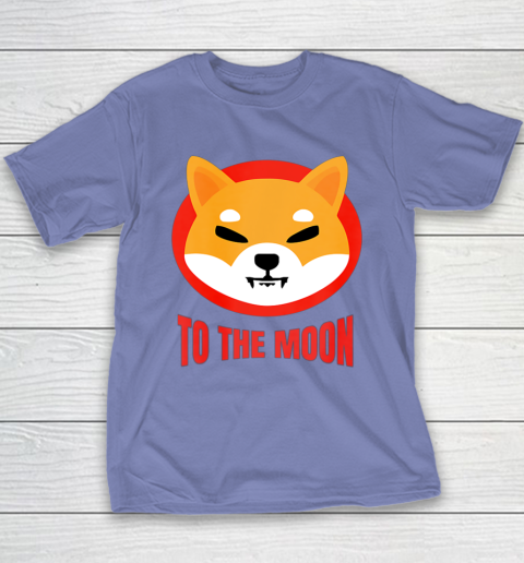 Shiba Inu Logo Shib to the Moon Design Youth T-Shirt 7