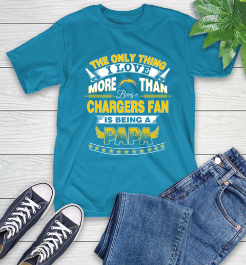 NFL The Only Thing I Love More Than Being A Los Angeles Chargers Fan Is Being A Papa Football T-Shirt 9