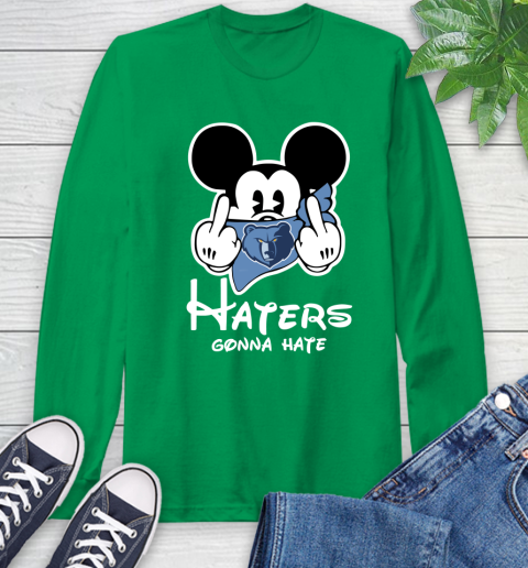 NBA Memphis Grizzlies Haters Gonna Hate Mickey Mouse Disney Basketball T Shirt Long Sleeve T-Shirt 8