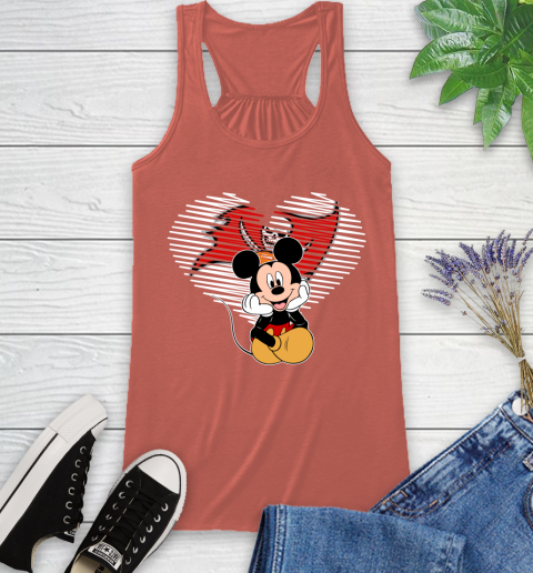 NFL Tampa Bay Buccaneers The Heart Mickey Mouse Disney Football T Shirt_000 Racerback Tank 3