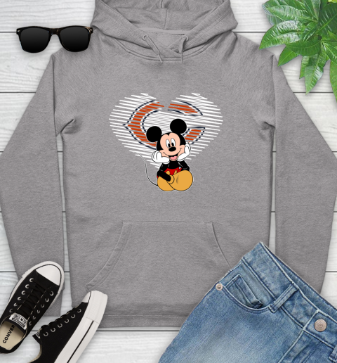 NFL Chicago Bears The Heart Mickey Mouse Disney Football T Shirt_000 Youth Hoodie 6