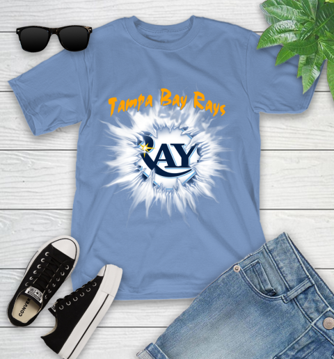 Tampa Bay Rays MLB Baseball Adoring Fan Rip Sports Youth T-Shirt 15