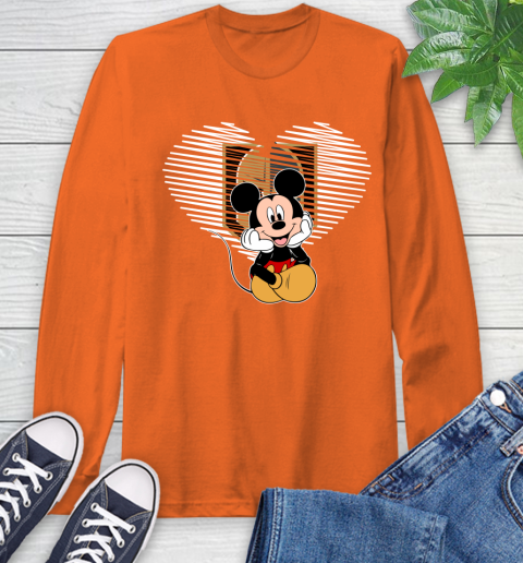 NHL Vegas Golden Knights The Heart Mickey Mouse Disney Hockey Long Sleeve T-Shirt 4