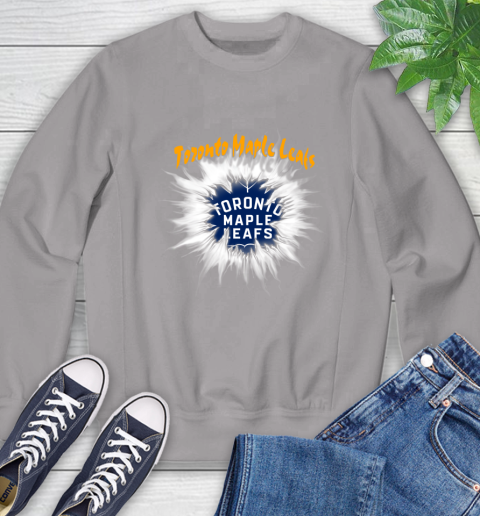 Toronto Maple Leafs NHL Hockey Adoring Fan Rip Sports Sweatshirt 5
