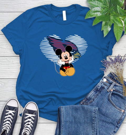 NFL Arizona Cardinals The Heart Mickey Mouse Disney Football T Shirt_000 Women's T-Shirt 12