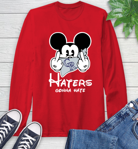 MLB Colorado Rockies Gonna Hate Mickey Mouse Disney Baseball T Shirt_000 Long Sleeve T-Shirt 11