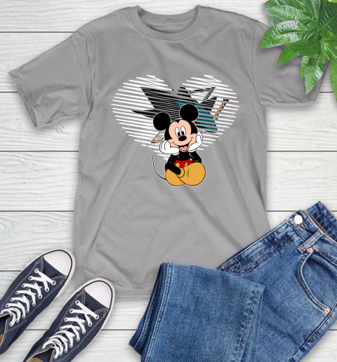 NHL San Jose Sharks The Heart Mickey Mouse Disney Hockey T-Shirt 6