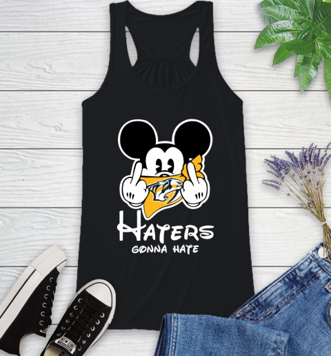 NHL New Jersey Devils Haters Gonna Hate Mickey Mouse Disney Hockey T Shirt Racerback Tank