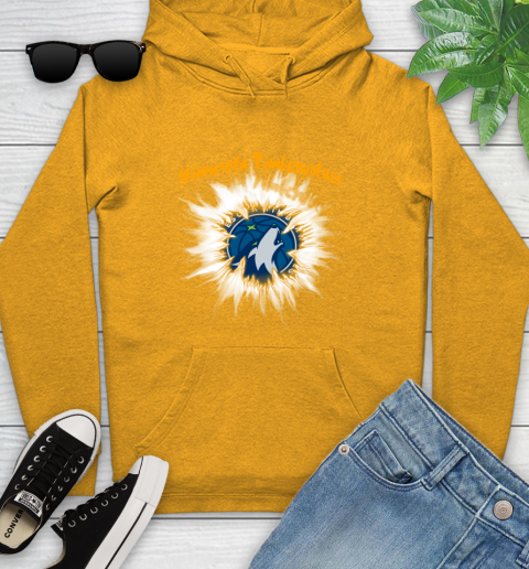 Minnesota Timberwolves NBA Basketball Rip Sports Youth Hoodie 2