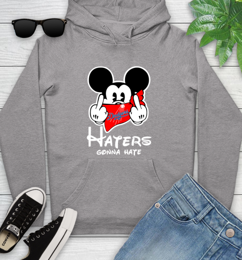 MLB Los Angeles Dodgers Haters Gonna Hate Mickey Mouse Disney Baseball T Shirt_000 Youth Hoodie 6