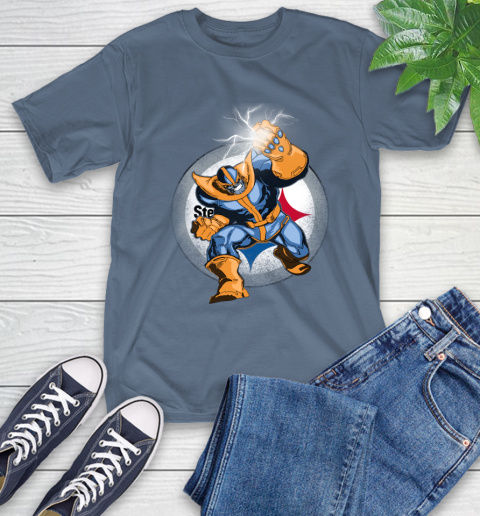 Pittsburgh Steelers NFL Football Thanos Avengers Infinity War Marvel T-Shirt 8