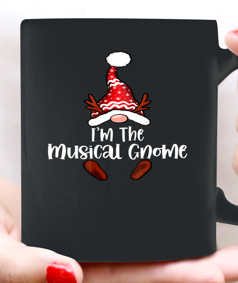 Musical Gnome Buffalo Plaid Matching Family Christmas Pajama Ceramic Mug 11oz