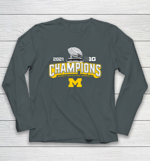 Michigan Big Ten 2021 East Division Champions Long Sleeve T-Shirt 4